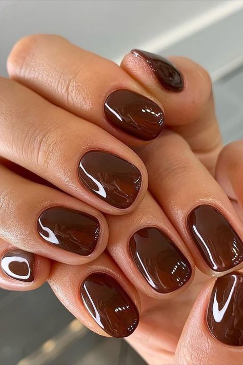 January Nail Designs, Brown Nail, Nagellack Trends, January Nails, Nagel Tips, Her Nails, Summer Nails Colors, Neutral Nails, Brown Nails