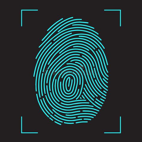 Finger-print Scanning Identification System. stock illustration Forensic Photography, Lock Screen Photo, Lock Screen Wallpaper Hd, Resturant Design, Abstract Science, Inmobiliaria Ideas, Fingerprint Art, Iphone Dynamic Wallpaper, Logo Design Set