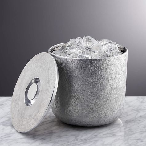 The Case for Owning an Ice Bucket | Epicurious Home Bar Setup, Recessed Handle, Drink Bucket, Home Bar Accessories, Wine Bucket, Cocktail Set, Beef Dishes, Bar Accessories, Wine Drinks