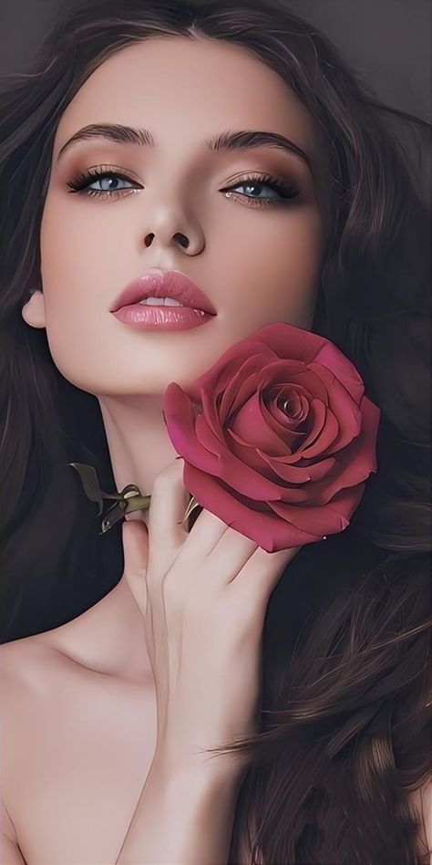 Cabelo Pin Up, Beauty Killer, Photo Retouching, Portrait Photo, A Rose, Beautiful Eyes, Woman Face, Pretty Woman