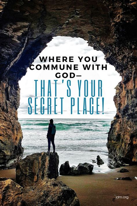 Where you commune with God—That's your secret place! The Secret Place With God, Secret Place With God, Gregory Dickow, Jesse Duplantis Ministries, Promise Keeper, Secret Place, Christian Pictures, Secret Places, Praise And Worship