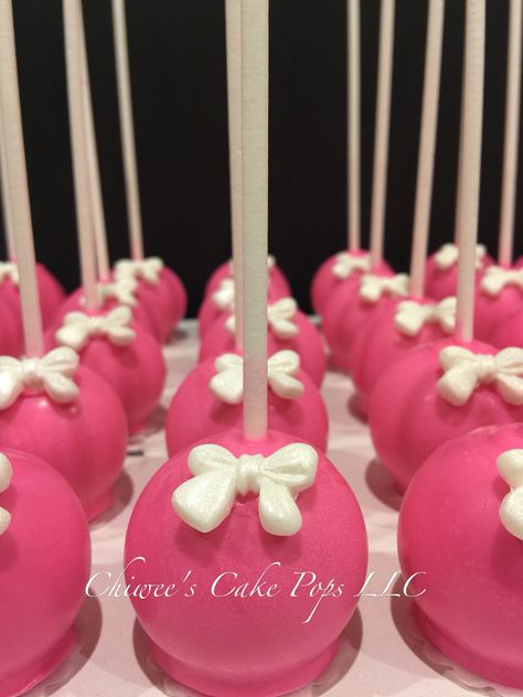 Hot Pink Cake Pops, Barbie Cake Pops Cakepops, Barbie Cakepops, Barbie Cake Pops, Cars Cake Pops, Hot Pink Cake, Theatre Cake, Hot Pink Cakes, Pink Cake Pops