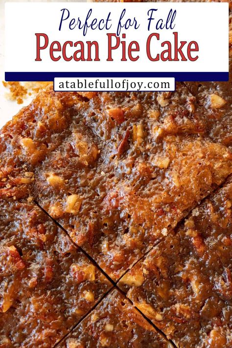 Pecan Pie Layer Cake Recipe, Pecan Pie Dump Cake Recipes, Pecan Pie Cake Recipe Easy, Angel Pecan Pie, Pecan Dump Cake Recipes, Piecaken Recipe, Pecan Cream Pie Recipe, Pecan Pie Cake Recipe, Pie Filling Desserts