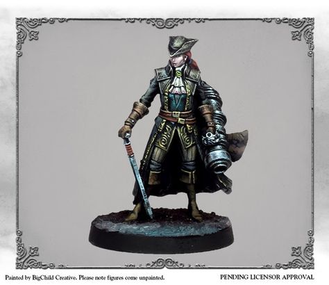 Bloodborne Miniature, Bloodborne Characters, Bloodborne Art, D D Items, Bloodborne, 2d Art, Dark Souls, Mini Paintings, Miniature Painting