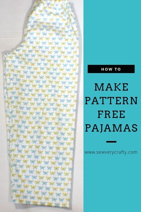 Follow this step-by-step tutorial on how to make these pajama bottoms using an old pair as a template.  Just two pieces cut on the fold gets you these snugly PJs.  This is a simple project that anyone with basic sewing skills can make in just a little bit of time.  Choose some fun fleece and enjoy this one. #pajamabottoms #sewingtutorial #sewingproject #sewingpattern Pajama Pants Pattern, Beginner Sewing Projects Easy, Leftover Fabric, Sewing Projects For Beginners, Sewing Skills, Easy Sewing Projects, Love Sewing, Pajama Bottoms, Sewing Tips