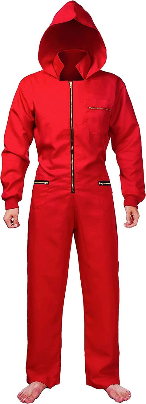 Matt Viggo Carnival Cosplay Costume jumpsuit Halloween Cosplay,X-Large (175-180cm) Costume Jumpsuit, Adult Halloween Costumes, Red Jumpsuit, Squid Games, Halloween Cosplay, Dali, Theme Party, Cosplay Costume, Cosplay Costumes