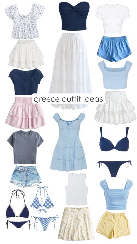 Greek Night Outfit, Outfit Ideas Greece, Greece Style Outfits, Greek Style Outfit, Greece Inspired Outfits, Greece Aesthetics Outfit, Greece Holiday Outfits, Greek Island Outfits, Greece Outfits Summer