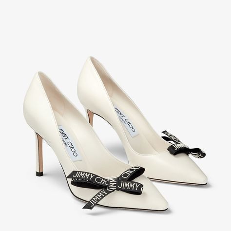 ROMY 85 | Latte Nappa Leather Pumps with Jimmy Choo Bow | Spring 2023 collection | JIMMY CHOO Jimmy Choo Bow, Jimmy Choo Romy 85, Jimmy Choo Romy, Jimmy Choo Pumps, Jimmy Choo Heels, Bridal Heels, Shoes Luxury, Bow Heels, 2023 Collection