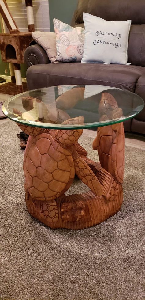 Sea Turtle Room Ideas, Turtle Home Decor, Coastal Nautical Decor, Turtle Things, Cute Tables, Turtle Table, Sea Turtle Decor, Turtle Stuff, Beach Room Decor