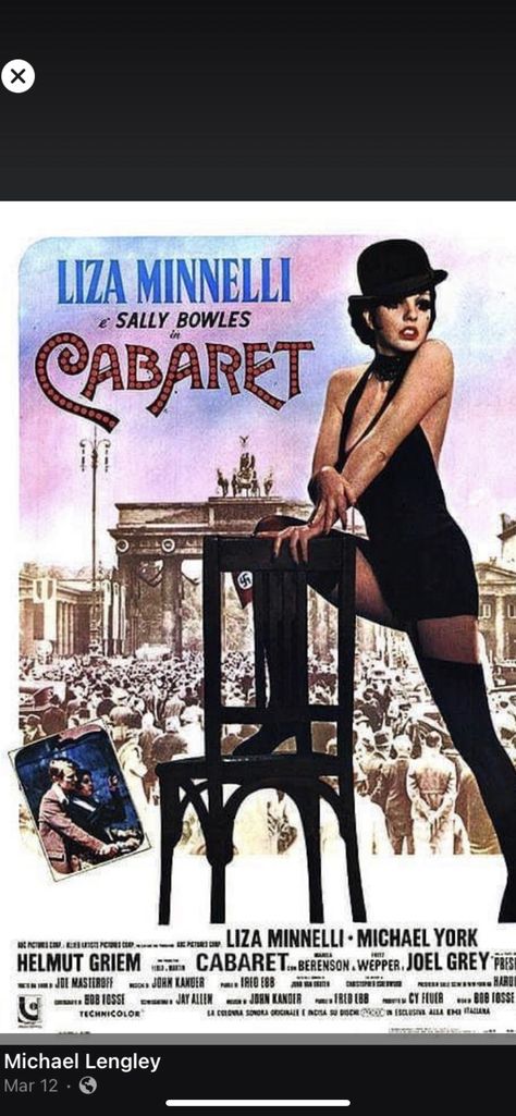 Musical Movie Poster, Cabaret Movie, Cabaret Musical, Sound Of Music Movie, Joel Grey, Old Movie Poster, Italian Movie Posters, Bob Fosse, Best Movie Posters