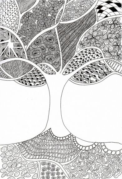 Zentangle Patterns | The Journal of a Struggling Artist Easy Zentangle Patterns, Easy Zentangle, Line Artist, Zentangle Artwork, Tangle Doodle, Zentangle Designs, Tangle Art, Tangle Patterns, Zentangle Drawings