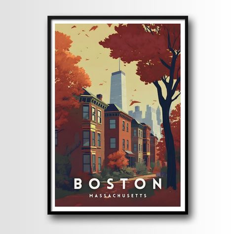 Boston Wall Art, Boston Poster, Boston Travel, Boston Massachusetts, Online Printing Services, New Print, Travel Poster, Travel Art, Wall Art Print