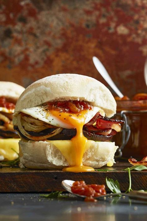 Bacon And Egg Roll Recipe Recipe | Better Homes and Gardens Egg And Bacon Roll, Bacon And Egg Breakfast, Bacon And Egg Roll, Egg Roll Recipe, Bacon Snacks, Mirror Self, Egg And Bacon, Bacon Roll, Bacon Eggs Breakfast