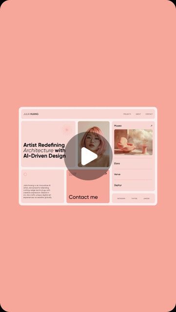 abdul rauf on Instagram: "girly portfolio 🌸 . . . . . . #uidesign #typography #uiinspiration #figma #midjourney #webdesigner #uitrends #interactivedesign #websitedesign #3ddesign #animated #futuristic #figmadesign #girlyaesthetic" Figma Portfolio, Abdul Rauf, Web Developer Portfolio, Ui Inspiration, Site Design, Interactive Design, Portfolio Design, 3d Design, Ui Design