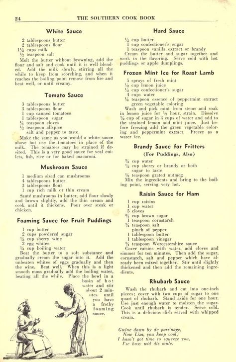 Hard Sauce, Southern Cookbook, Louisiana Creole, Homemade Sauce Recipes, Southern Recipes Soul Food, Heirloom Recipes, Handwritten Recipes, Gravy Sauce, Vintage Cooking