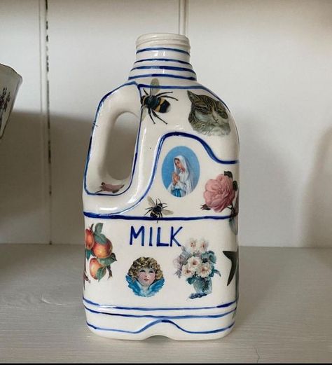 Ceramic Milk Carton, Milk Cartons, Retro Photography, Milk Carton, Pottery Crafts, Ceramics Pottery Art, Ceramics Projects, Clay Art Projects, Ceramics Ideas Pottery