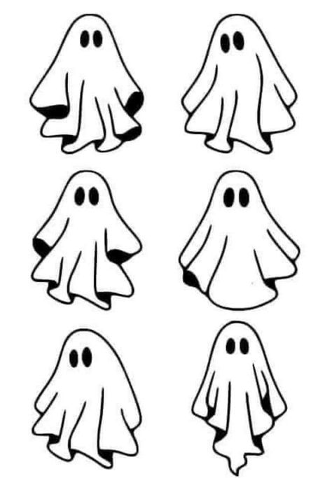 Ghost Drawing, Ghost Tattoo, Ghost Cartoon, Spooky Tattoos, Cricut Halloween, Halloween Drawings, Mini Drawings, Flash Art, Simple Doodles