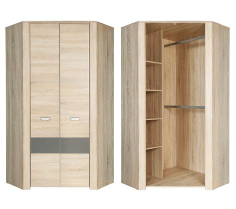 Corner Wardrobe Closet, Corner Closet, Corner Wardrobe, Bedroom Cupboard, Wardrobe Door Designs, Bedroom Cupboard Designs, Wardrobe Interior Design, Closet Layout, Wardrobe Room