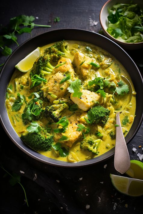 Mouthwatering Low-Carb Fish Curry with Coconut Milk: A Keto-Friendly Delight #ketodiet #ketorecipes #lowcarb Low Carb Recipes With Coconut Milk, Coconut Milk Fish Recipes, Low Carb Fish Recipes, Coconut Fish Curry, Keto Curry, Curry With Coconut Milk, Seafood Medley, Coconut Fish, Fish Curry Recipe