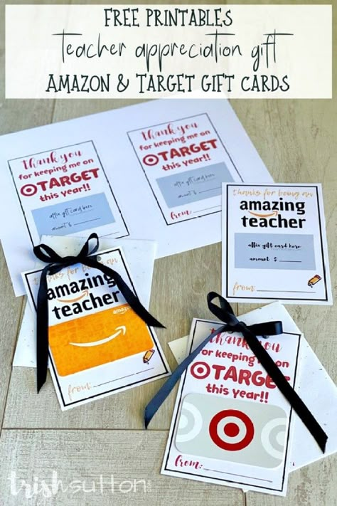 Teacher Gift | Free Printable Thank You for Keeping Me on Target Teacher Appreciation Gift Card Printable, Free Teacher Appreciation Gifts, Teacher Appreciation Gift Card, Room Parent, Teachers Appreciation Week Gifts, Appreciation Gifts Diy, Teacher Appreciation Gifts Diy, Amazon Gift Card Codes, Teacher Appreciation Printables