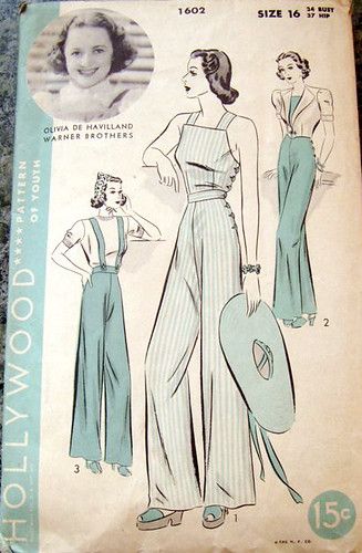 40s Mode, Patron Vintage, Olivia De Havilland, Vintage Workwear, Vintage Dress Patterns, Retro Mode, Old Fashion, Fashion Sewing Pattern, Blouse Diy