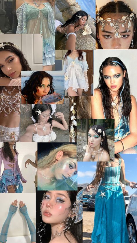 siren halloween inspo Siren Halloween, Siren Outfit, Outfit Halloween, Halloween Inspo, Halloween Outfit, Outfit Idea, Halloween Outfits, Costume Party, Halloween