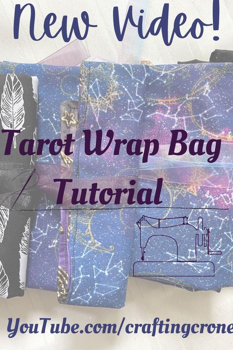 Tarot Card Pouch Diy, Tarot Deck Bag Diy, Tarot Card Wrap Diy, Tarot Card Pouch Pattern, Tarot Bags And Pouches Sewing Patterns, Diy Tarot Card Bag, Tarot Pouch Pattern, Tarot Card Bag Sewing Pattern, Tarot Crafts Diy