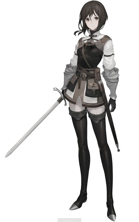 Anime Knight, Female Knight, Anime Warrior, Warrior Girl, 판타지 아트, Girls Characters, 영감을 주는 캐릭터, Female Character Design, Character Design References