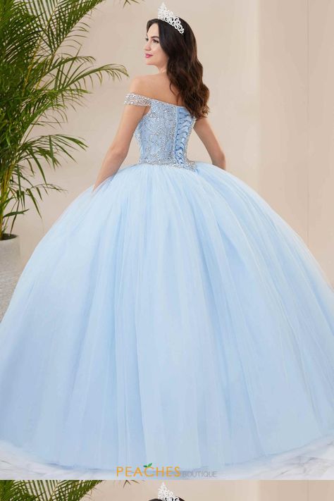 Blue Puffy Prom Dresses, Light Blue Quinceanera Dresses, Blue Quinceanera Dresses, Puffy Prom Dresses, Quinceañera Dresses, Prom Dress Lace, Ball Gown Prom Dress, 15 Dresses Quinceanera, 15 Birthday