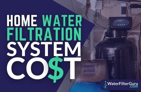 A whole house water filtration system is a big investment. The long-term benefits of the system quickly pay for themselves, but the upfront cost can be out of some people's budgets. To know whether a whole home water filtration system is affordable for you, you need to look beyond the actual price of the filter and consider every cost involved in buying, installing, maintaining and operating the system. Whole Home Water Filtration System, Home Water Filtration System, Well Water System, Whole House Water Filtration System, Home Water Filtration, Whole House Water Filter, Water Purification System, Reverse Osmosis System, Water Filters System