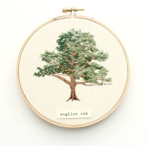 Embroidery Workshop, I Am So Lucky, Tree Embroidery, Embroidery Template, Thread Art, Small Business Saturday, 자수 디자인, Hand Embroidery Art, Modern Embroidery