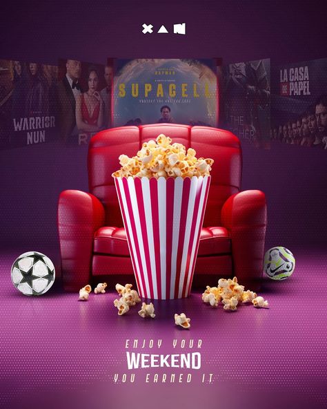 Soft Weeknd Day 21 . Either you stream a movie 🍿 this weekend or you watch your favorite soccer/ football team play, either ways make your to enjoy every passing moment to the fullest, View the post in your Saturday leisure and cheers to the weekend 🥂 . #design #weekend #championsleague #englishpremierleague #saturday #biz_alert #30dod #photoshop #Ai Weekend Design, Cheers To The Weekend, Enjoy Your Weekend, English Premier League, Soccer Football, Champions League, Football Team, This Weekend, The Weekend