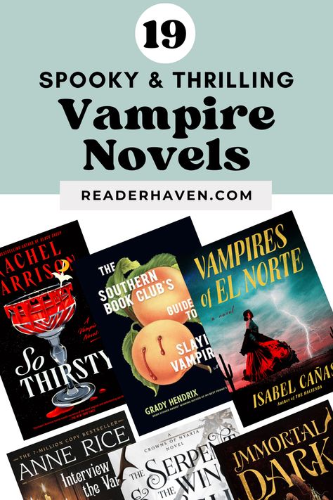 Vampires have always been fascinating to me, especially around spooky season! If you’re looking for some must-read vampire books featuring these mysterious creatures of the night, I’ve put together a book list with some of the best fiction books with vampires and vampire lore – from horror to romance, fantasy, and beyond. Vampire Books To Read, Vampire Novel, Best Fiction Books, Reading List Challenge, Vampire Books, Fall Reading, Horror Book, Fallen Book, Horror Books