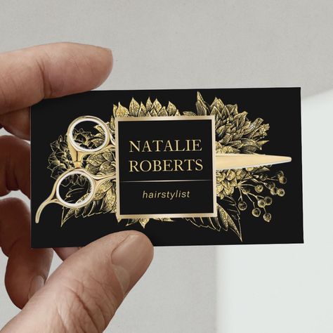 Business Card Design Black, Salon Business Card, Beauty Salon Business Cards, Hair Business Cards, Hair Salon Interior, Beauty Business Cards, Stylist Business Cards, Hairstylist Business Cards, Salon Business Cards