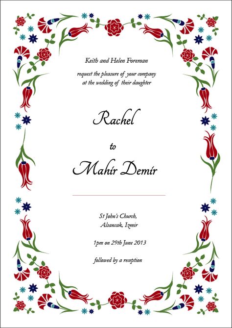 Turkish British wedding invite, Turkish tulip and English Rose coming together Turkish Wedding Invitations, Wedding Invitations Examples, Turkish Tulip, Brazilian Wedding, London Theme, Invitation Examples, Turkish Wedding, Mediterranean Wedding, British Wedding