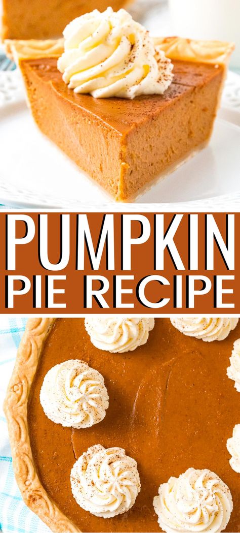 Punkin Pie Recipe, Vegan Pumpkin Pie Recipe, Classic Pumpkin Pie Recipe, Easy Pumpkin Recipes, Best Pumpkin Pie Recipe, Low Carb Pumpkin Pie, Pumpkin Pie Spice Recipe, Pumpkin Pie Recipe Easy, Perfect Pumpkin Pie