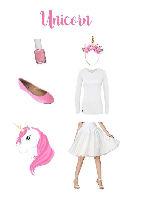 Easy DIY Adult Unicorn Costume Adult Unicorn Costume Diy, Adult Unicorn Costume, Unicorn Costume Adult, Fairytale Costume, Adult Costumes Diy, Diy Unicorn Costume, Unicorn Makeup Halloween, Fall Costume, Unicorn Halloween Costume