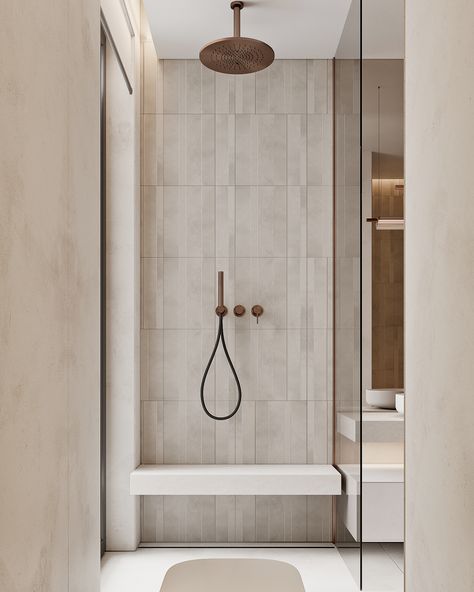 Simple Classic Interior Design, Modern Bathrooms Designs, Modern Clean Bathroom, Matte Bathroom, Shower Modern, Japandi Interior, Bathroom Redesign, Bathroom Design Inspiration, Bathroom Design Decor