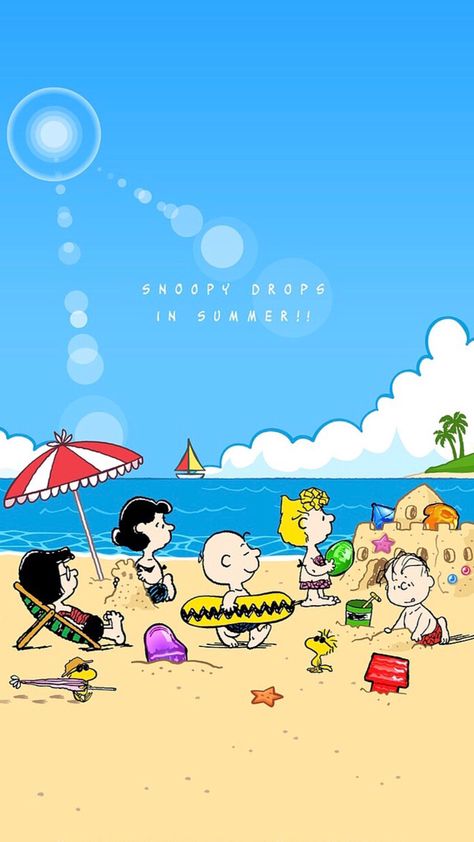 Snoopy Drops Summer Snoopy, Peanuts Cartoon Characters, Wallpaper Snoopy, Charlie Brown Wallpaper, Peanuts Wallpaper, Woodstock Snoopy, Peanuts Charlie Brown Snoopy, Snoopy Cartoon, Western Wallpaper Iphone