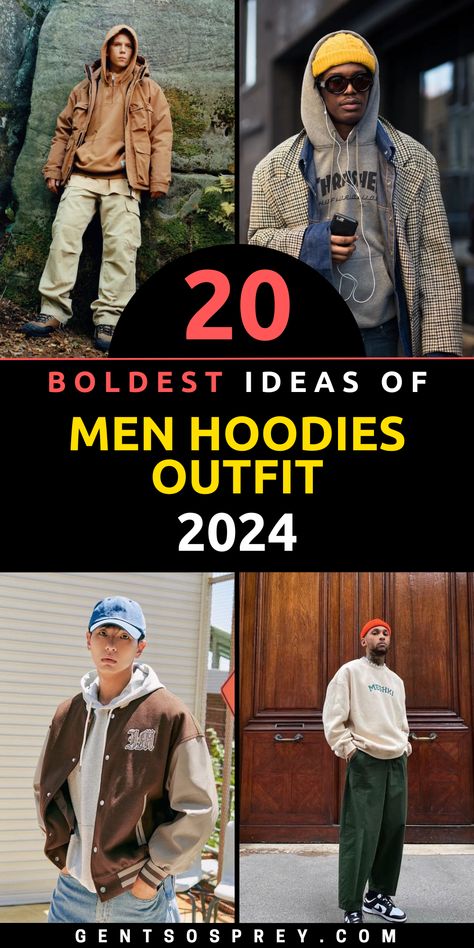 20 Casual Fall Outfits for Men in 2024: Stylish and Comfortable Looks for Every Day Casual Fall Outfits For Men, Man Hoodie Outfit, Aesthetic Spider, Fall Outfits For Men, Fall Menswear, Hoodie Outfits, Sophisticated Casual, Outfits For Men, Aesthetic Streetwear