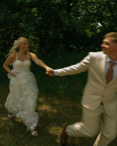 Noah and Alexa on their wedding day🤍 #777luckfish #theromanticsclub #authenticlovemag #emotionsurfers #cityports #filmphotography #weddingphotography #iowaweddingphotographer Bride And Groom Running Photography, Wedding Running Photo, Movement Wedding Photos, Wedding Photography Blurry, Motion Blur Wedding Photography, Blurred Wedding Photos, Fly On The Wall Wedding Photography, Running Wedding Photos, Short Groom Tall Bride Photo Ideas