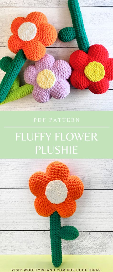 🌼 Embrace the beauty of nature with our delightful Big Fluffy Flower Plushie crochet pattern! 🌼As the seasons change, why not infuse your space with the vibrant colors and cozy charm of our oversized flower plushie? Whether adorning your living room, nursery, or even as a unique seasonal decoration, this plushie is a heartwarming addition that brings a touch of handmade elegance to any setting. Crochet Plushies Flower, Plush Flower Crochet, Stuffed Flower Crochet Pattern, Crochet Flower Plush Pattern Free, Big Flower Crochet Pattern, Big Flower Crochet, Spring Crochet Plushies, Fast Crochet Amigurumi, Crochet Big Plushies