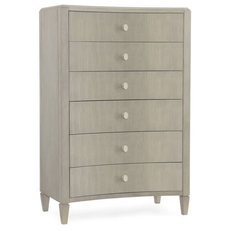 Hooker Furniture Elixir Six-Drawer Drawer Chest 5990-90010-LTWD | Bellacor Beige Buffet, Hooker Furniture Bedroom, Upholstered Bedroom Set, Faux Shagreen, Walnut Dresser, Dresser Furniture, Six Drawer Dresser, Wooden Dresser, Bedroom Chest