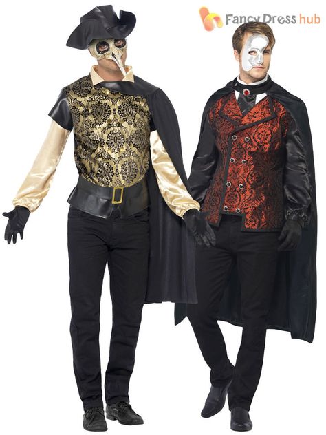 Mens Masquerade Outfit, Masquerade Outfit Ideas, Black Plague Doctor, Masquerade Ball Costume, Masquerade Ball Outfits, Plague Doctor Costume, Masquerade Outfit, Mens Fancy Dress, Casino Royale Dress