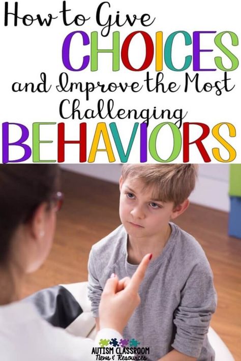 Ep 54 How to Give Choices and Improve the Most Challenging Behavior Preschool Behavior, Discipline Positive, Classroom Discipline, Conscious Discipline, Behaviour Strategies, Behavior Supports, Student Choice, Behavior Interventions, Behaviour Management