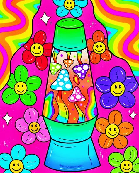 Easy Lava Lamp, Lava Lamp Drawing, Trippy Drawing Ideas Easy, Trippy Drawing Ideas, Lamp Drawing, Stay Groovy, Drawing Ideas Easy, Random Image, Trippy Art