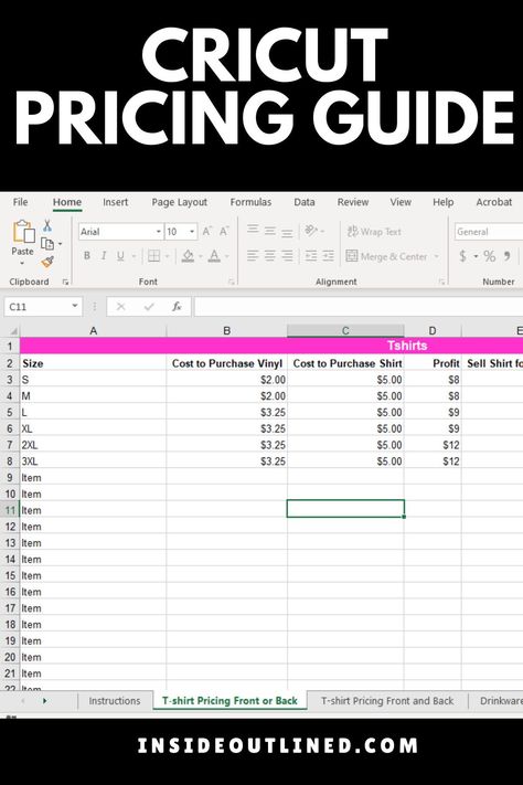 Cricut Pricing Guide, Decal pricing chart, vinyl pricing chart, pricing calculator, Cricut vinyl pricing guide, Cricut shirt pricing guide, pricing guide for Cricut projects Cricut Pricing Guide Shirts, Vinyl Sticker Price Chart, How To Charge For Vinyl Projects, Price List For Vinyl Business, How Much To Charge For Vinyl Shirts, Vinyl Shirt Pricing, Tshirt Pricing Chart, Price List For Vinyl Shirt Business, Custom Tshirt Price List