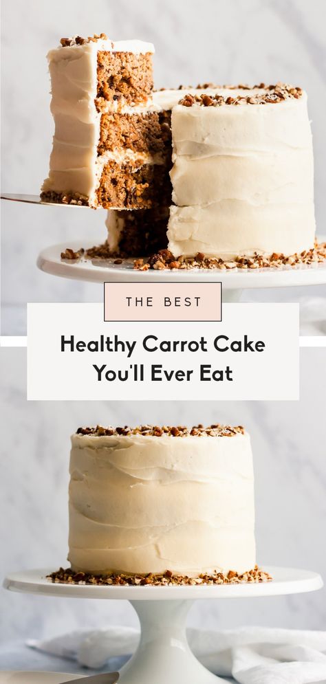 Best Healthy Carrot Cake, Paleo Carrot Cake, Healthy Carrot Cake, Gluten Free Carrot Cake, Dairy Free Cream Cheese, Healthy Carrot Cakes, Low Carb Dessert, Delicious Cream, Carrot Cake Recipe