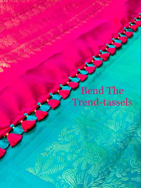 Saree Tazzles Designs, Sarre Kucchu Design, Simple Kuchulu For Pattu Sarees, Kucchu Designs Saree Simple, Saree Tassels Designs Latest Simple, Pattu Saree Kuchu Designs Latest, Sarry Kuchulu, Kuchulu For Pattu Sarees, Simple Saree Kuchu Designs