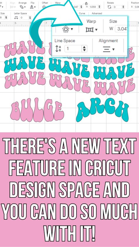 How To Make Wavy Letters On Cricut, How To Make Wavy Text On Cricut, Wavy Font Cricut, Cricut Explore Tutorials, Cricut Videos, Cricut Tools, Cricut Projects Easy, Wavy Font, Cricut Hacks